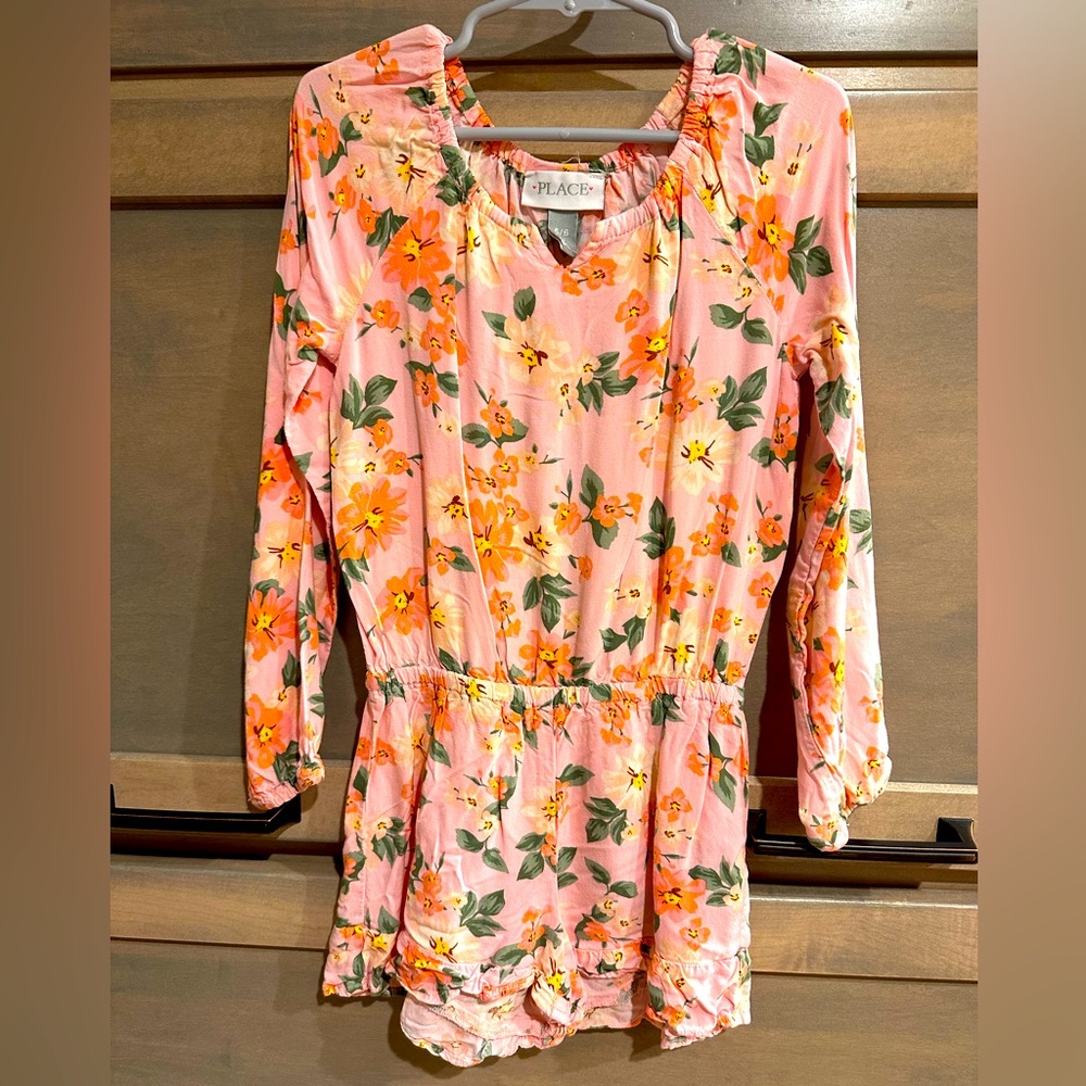 Girls Floral Romper